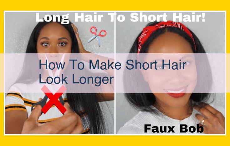 Maximize Hair Length: Tips for Short Styles to Look Long