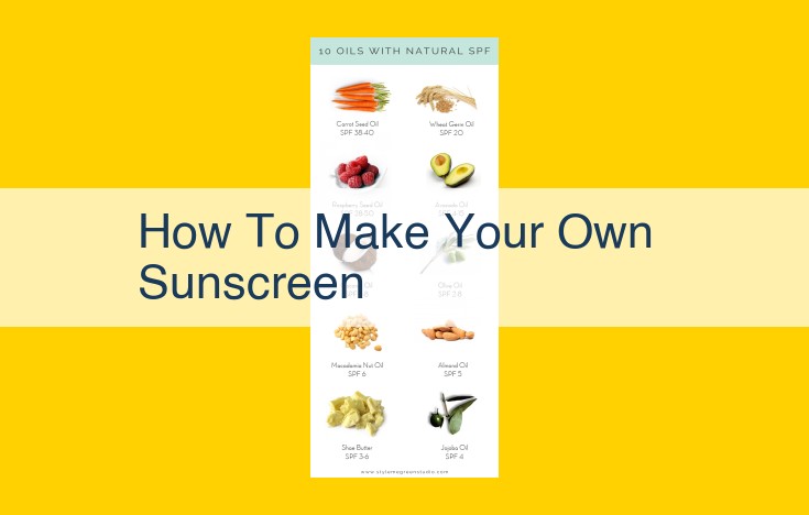 DIY Homemade Sunscreen: A Guide to Natural Sun Protection