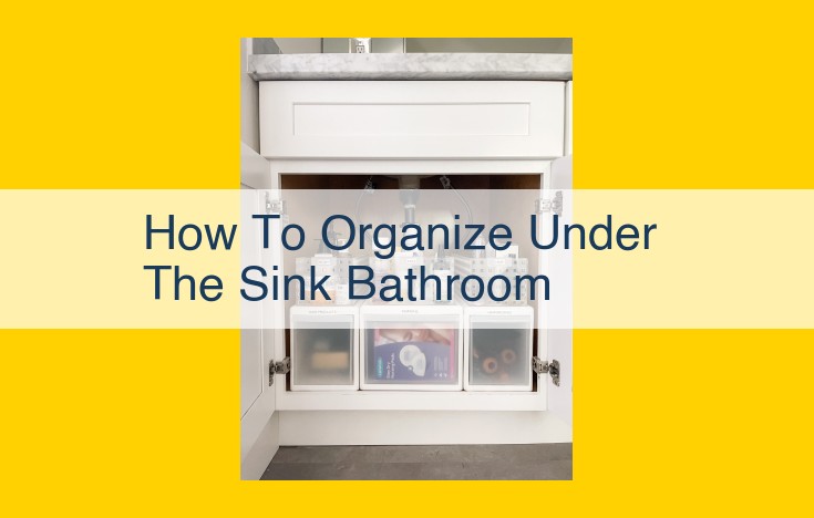 Expert Guide: Declutter and Maximize Storage Space Under Your Bathroom Sink