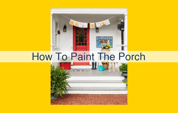 Comprehensive Guide to Painting Your Porch: A Step-by-Step Approach for a Pristine and Durable Exterior