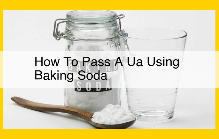 How to Pass a UA Using Baking Soda: A Comprehensive Guide