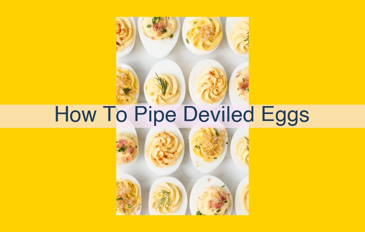 How to Master Piping Deviled Eggs: A Culinary Guide for the Perfect Presentation