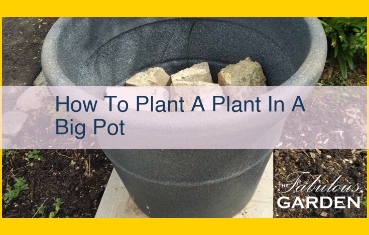 Expert Guide to Planting in Large Pots: Drainage, Soil, and Root Care