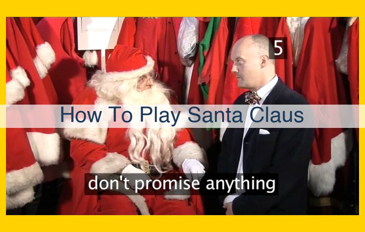 The Art of Embodying Santa Claus: A Step-by-Step Guide to Spreading Christmas Cheer