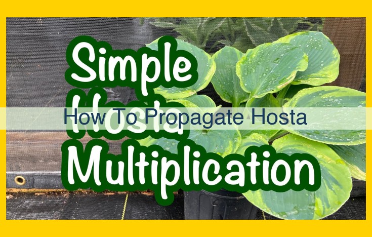 Divide and Multiply: The Ultimate Guide to Propagating Hostas Vegetatively