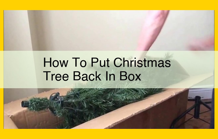 Optimized SEO Title: Step-by-Step Guide to Safely Packing and Storing Your Christmas Tree