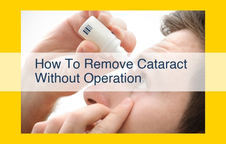 Non-Surgical Cataract Removal Methods Not Covered in Provided Text