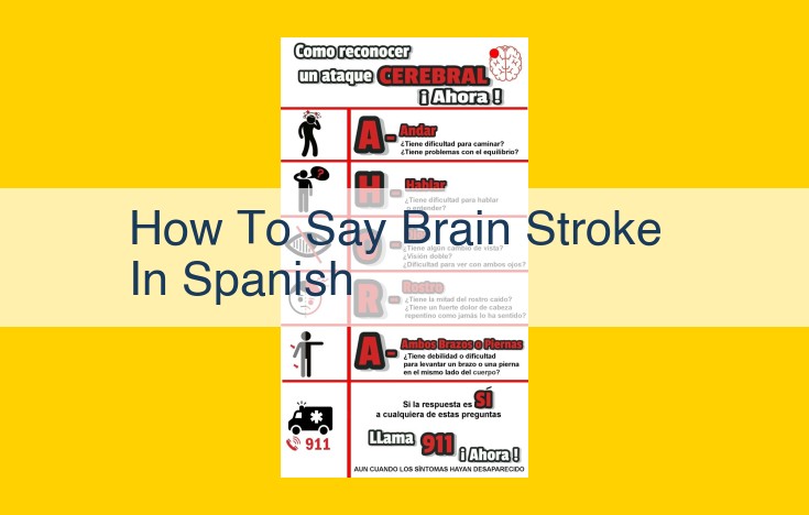 Medical Terms and Definitions: Brain Stroke