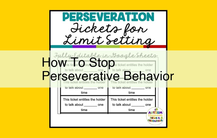 Stop Perseverative Behavior: Cognitive-Behavior & Mindfulness Interventions