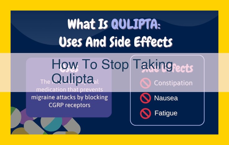 Qulipta Discontinuation: A Patient's Guide to Safe Withdrawal