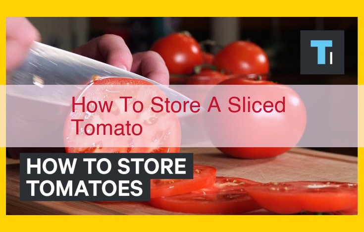 Store Sliced Tomatoes: Maximizing Freshness and Preservation