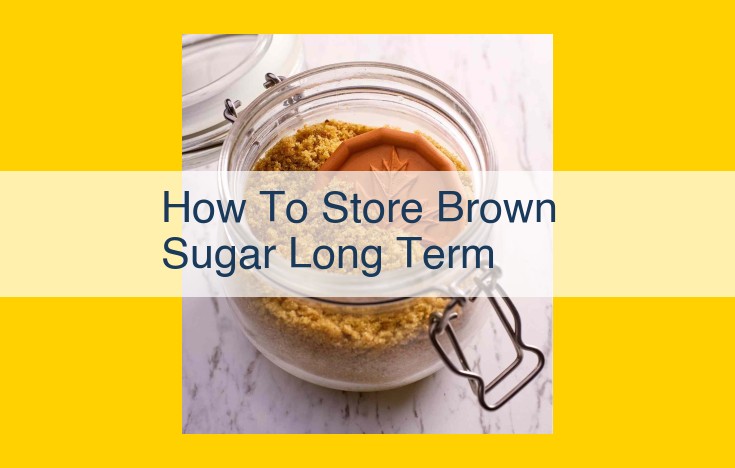 Sure, here is an optimized title for SEO: Ultimate Guide: Long-Term Storage of Brown Sugar for Extended Freshness