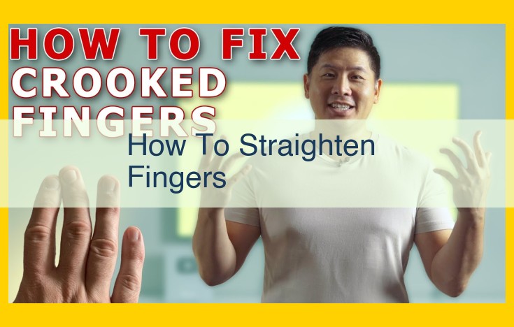 Straightening Fingers: Effective Techniques to Restore Finger Function