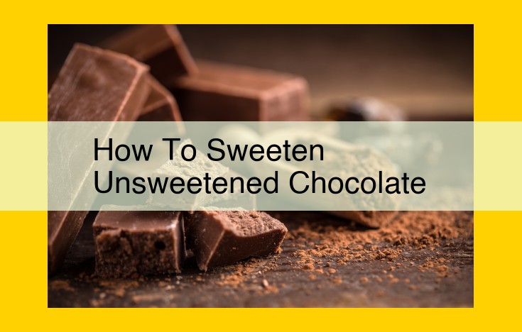 How to Perfectly Sweeten Unsweetened Chocolate: A Comprehensive Guide