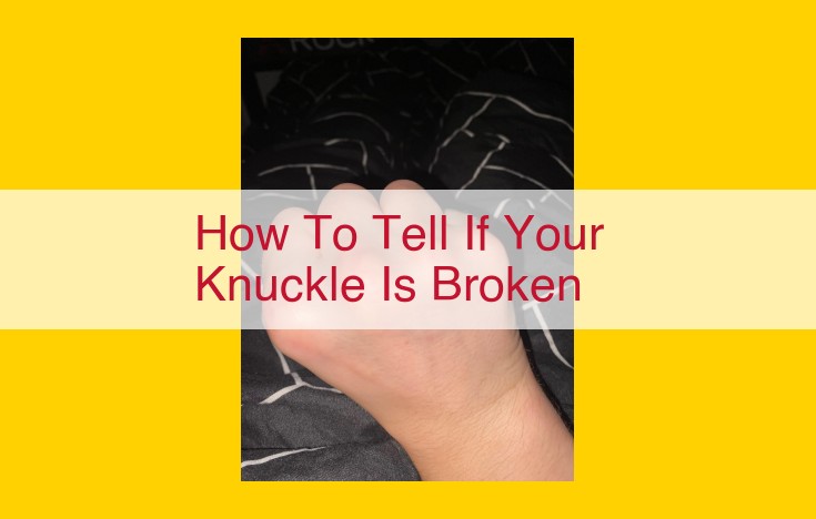 Definitive Guide: Recognizing the Signs of a Broken Knuckle