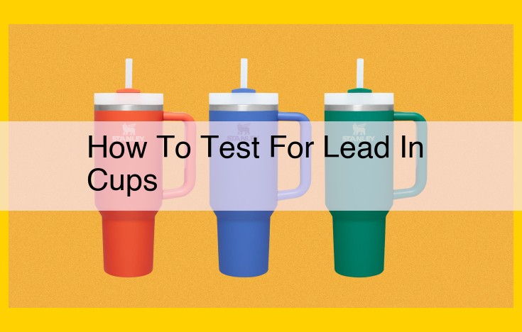 How to Test Cups for Lead: DIY Kits vs. Lab Analysis