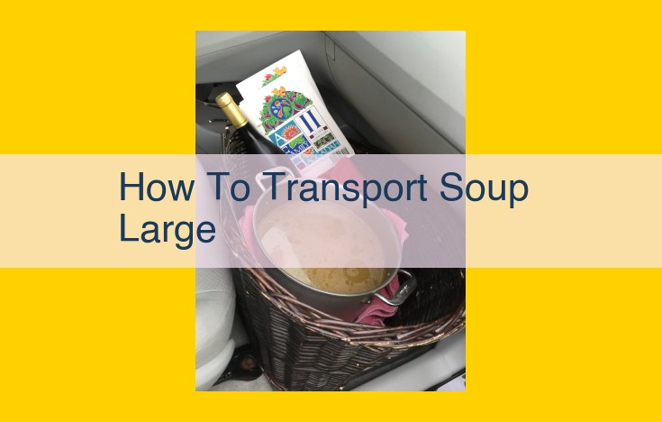 Expert Soup Transportation: Ensuring Food Quality and Safety