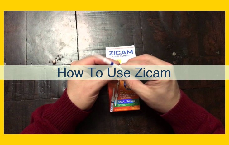 Zicam Nasal Swabs: Effective Relief for Cold Symptoms