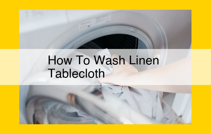 Complete Guide: Washing and Caring for Linen Tablecloths for Lasting Beauty and Elegance