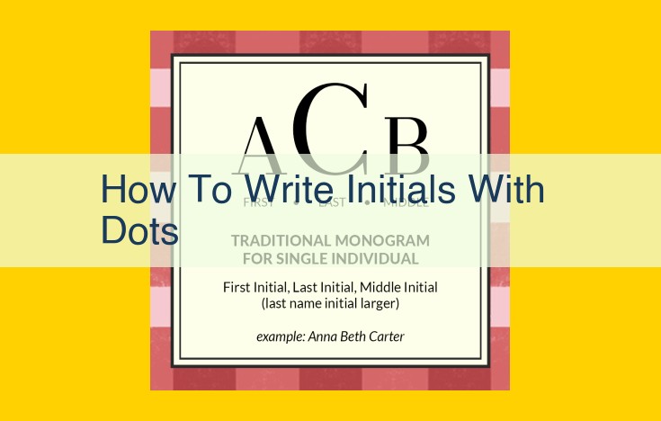 Optimize Initials with Dots: Guidelines for Clarity and Consistency