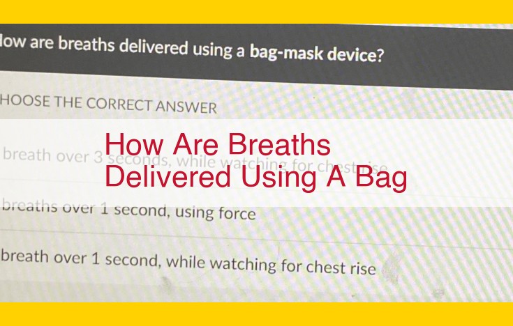 Bag-Valve Mask (BVM) Ventilation: A Comprehensive Guide to Emergency Ventilation