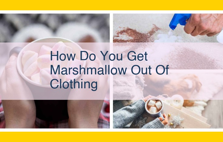 Ultimate Guide to Removing Marshmallow Stains from Clothing: Step-by-Step Instructions for Perfect Results