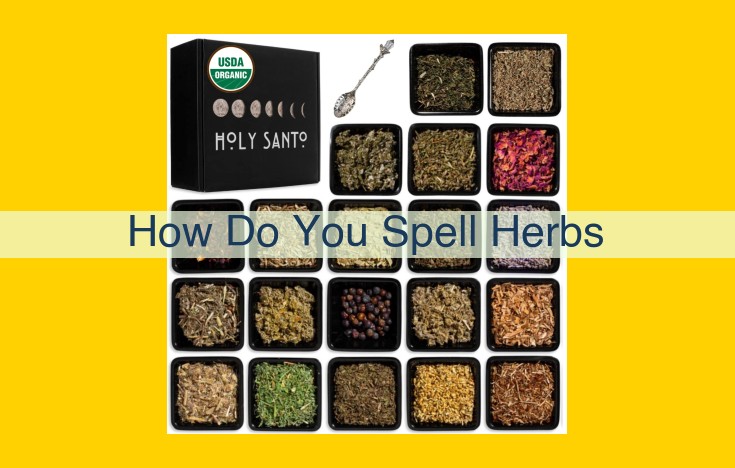 The Ultimate Guide to Herbs: Spelling, Types, and Uses