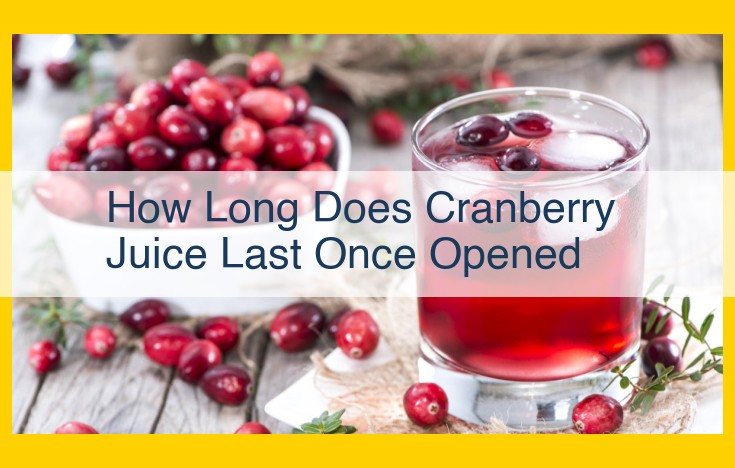 Maximize Cranberry Juice Shelf Life: Essential Refrigeration Tips and Spoilage Guide