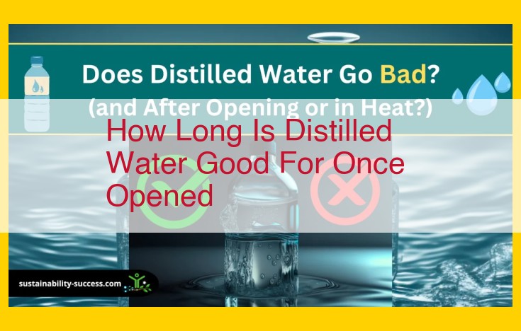 Optimal Storage and Handling of Distilled Water for Extended Shelf Life