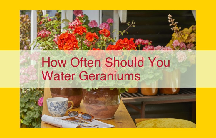 Water Your Geraniums with Confidence: A Comprehensive Watering Guide