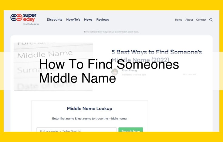 Unveiling Middle Names: A Comprehensive Guide to Finding Someone's Middle Name