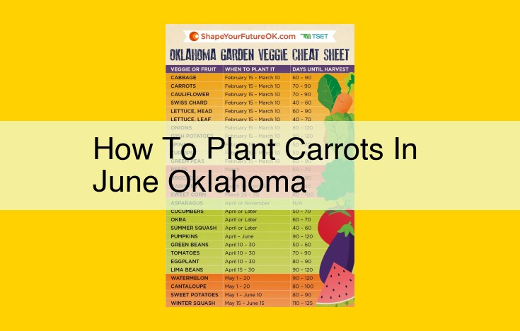 How to Cultivate Thriving Carrots in Oklahoma During June: A Comprehensive Guide for Bountiful Harvests