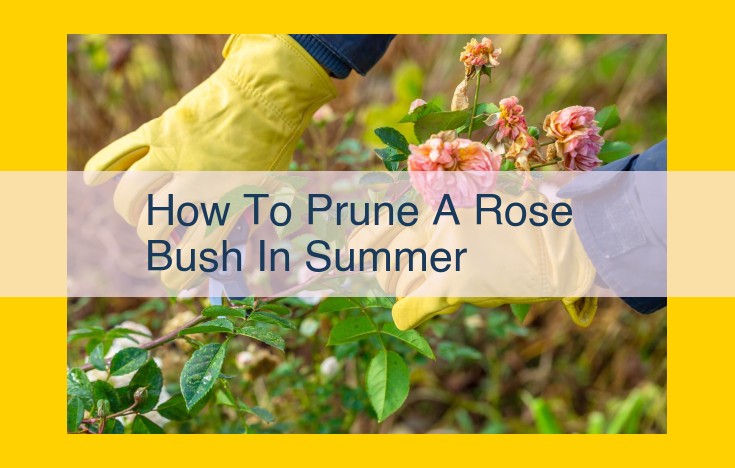 Summer Rose Bush Pruning: A Step-by-Step Guide for Optimal Health and Blooms