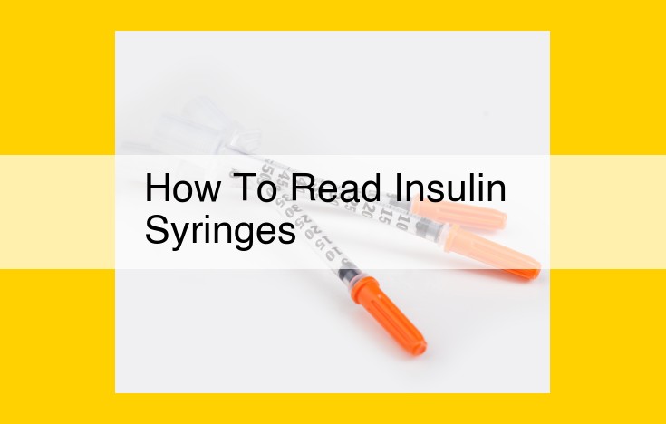 Master Insulin Syringe Reading for Optimal Diabetes Management: A Guide for Accuracy