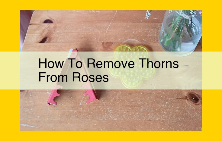 How to Remove Thorns from Roses: A Safe and Effective Guide for Gardeners