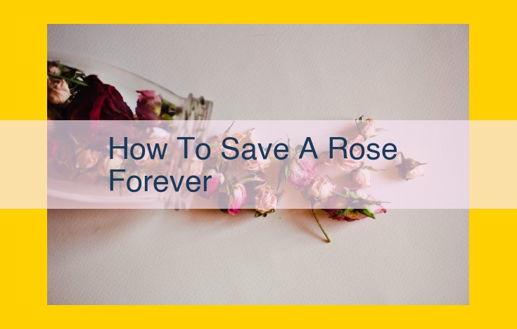 Ultimate Guide: Immortalize Your Roses with These Eternal Preservation Techniques