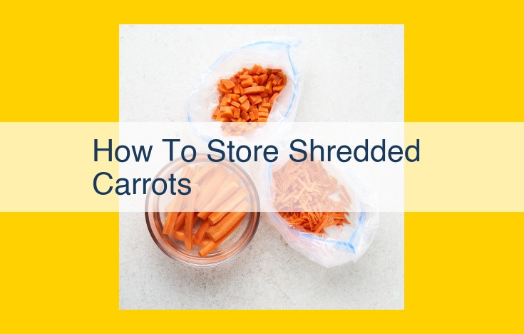 Shredded Carrot Storage: Maximize Freshness with Expert Tips for Freezing and Vacuum Sealing