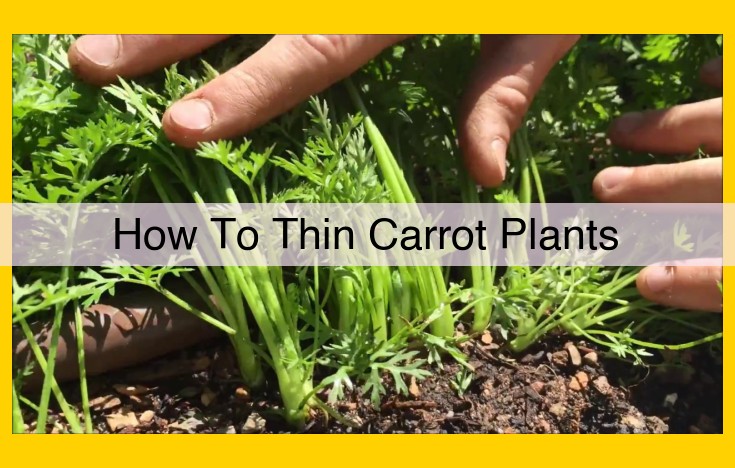 Thinning Carrots: A Guide to Maximizing Root Growth and Harvest