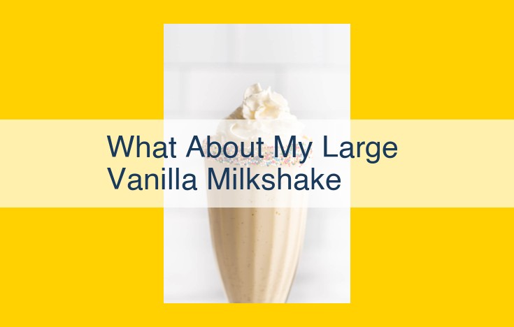 Unveiling the Symphony of a Vanilla Milkshake: A Culinary Exploration of Indulgence