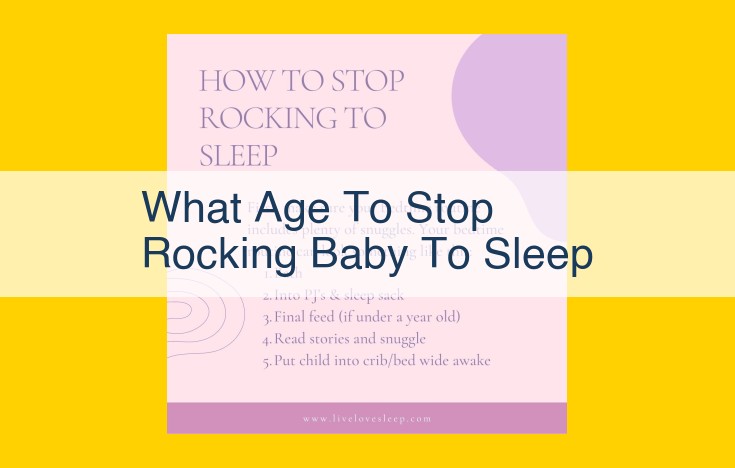 When to Stop Rocking Baby to Sleep: Optimizing Sleep Training for Your Child's Development