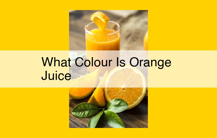 Orange Juice: Unlocking the Vibrant Hues of Carotenoids