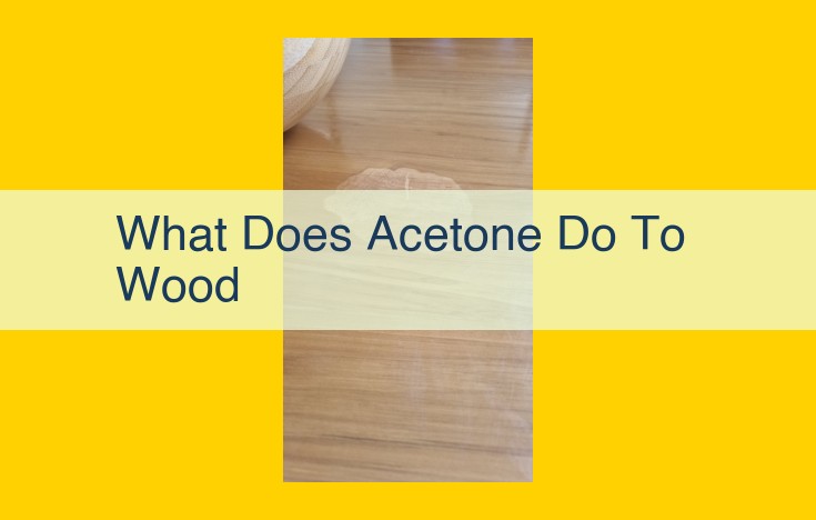 Unlocking Acetone's Potential for Woodworking: Dissolving, Degreasing, and Softening
