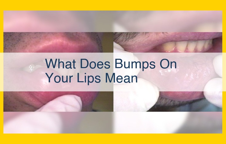 Comprehensive Guide to Bumps on Lips: Causes, Symptoms, and Treatments