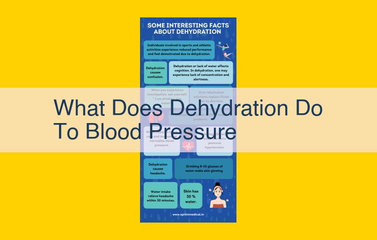 Understanding Dehydration's Impact on Blood Pressure: Vasoconstriction and Reduced Blood Volume