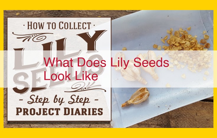 Water Lily Seeds: A Comprehensive Guide to Their Appearance and Characteristics