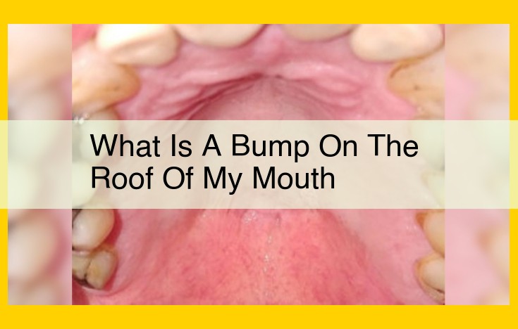 Understand Mouth Roof Bumps: Apthous Ulcers vs. Serious Concerns