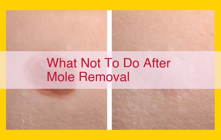 Essential Wound Care Tips for Optimal Mole Removal Healing: Avoid Damaging Activities and Seek Prompt Medical Attention