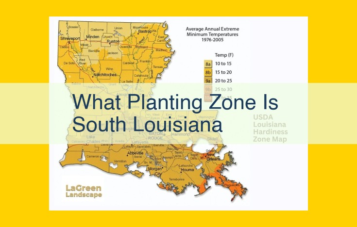 South Louisiana Plant Hardiness: Detailed Explanation of USDA Zone 9a and Local Resources