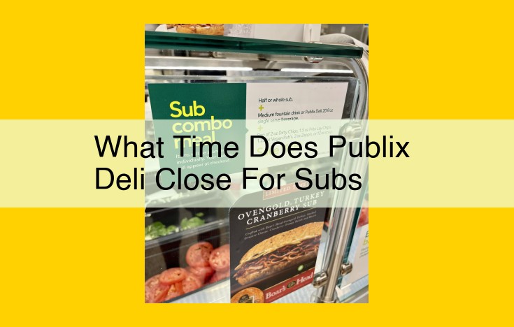 Publix Deli Closing Time: Get Your Sub Fix Before 9:30 PM