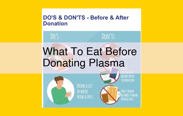Fuel Your Plasma Donation: Nutrition Optimization for Optimal Outcomes